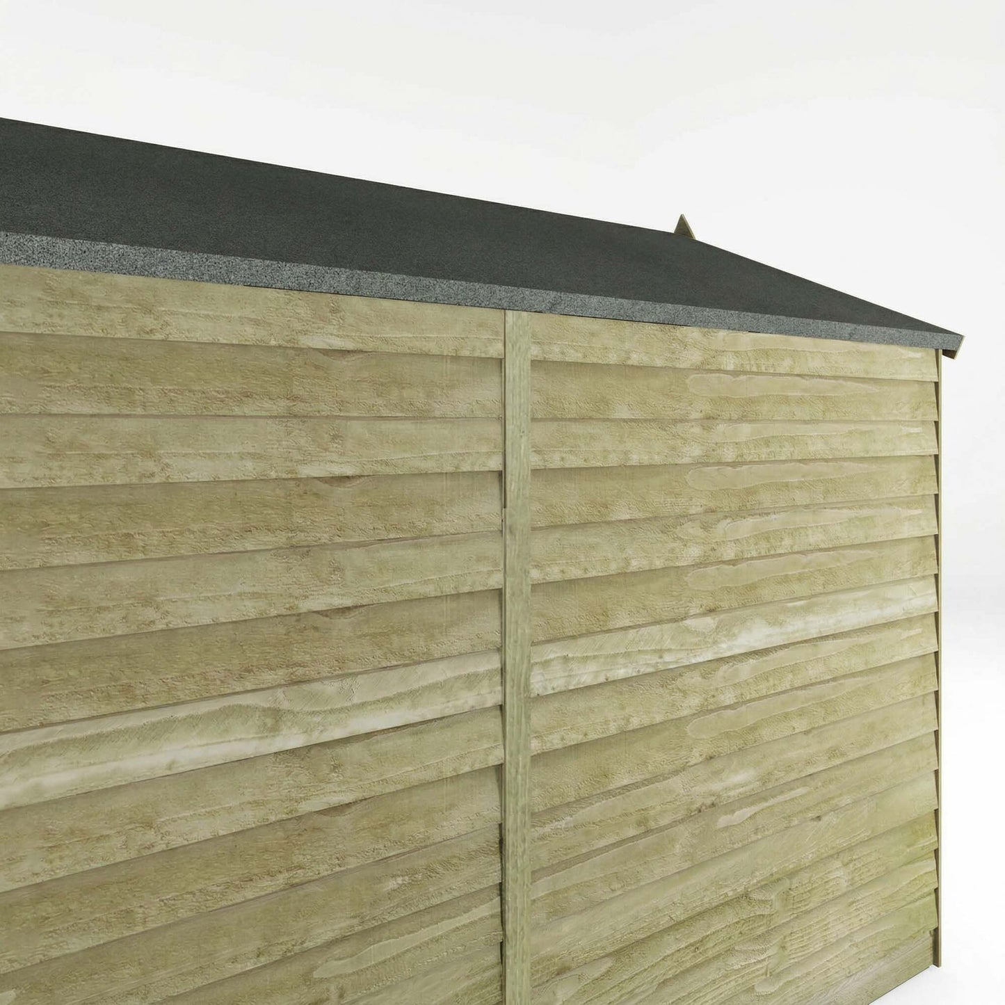 Overlap Apex Shed - Single Door Windowless 8'x6'