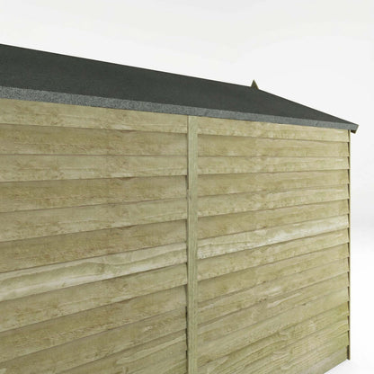 Overlap Apex Shed - Single Door Windowless 8'x6'
