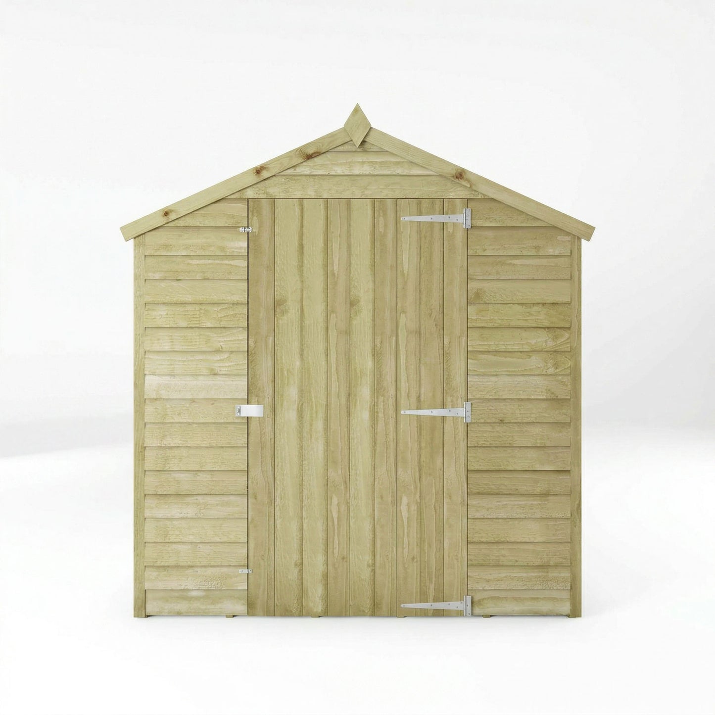 Overlap Apex Shed - Single Door Windowless 8'x6'
