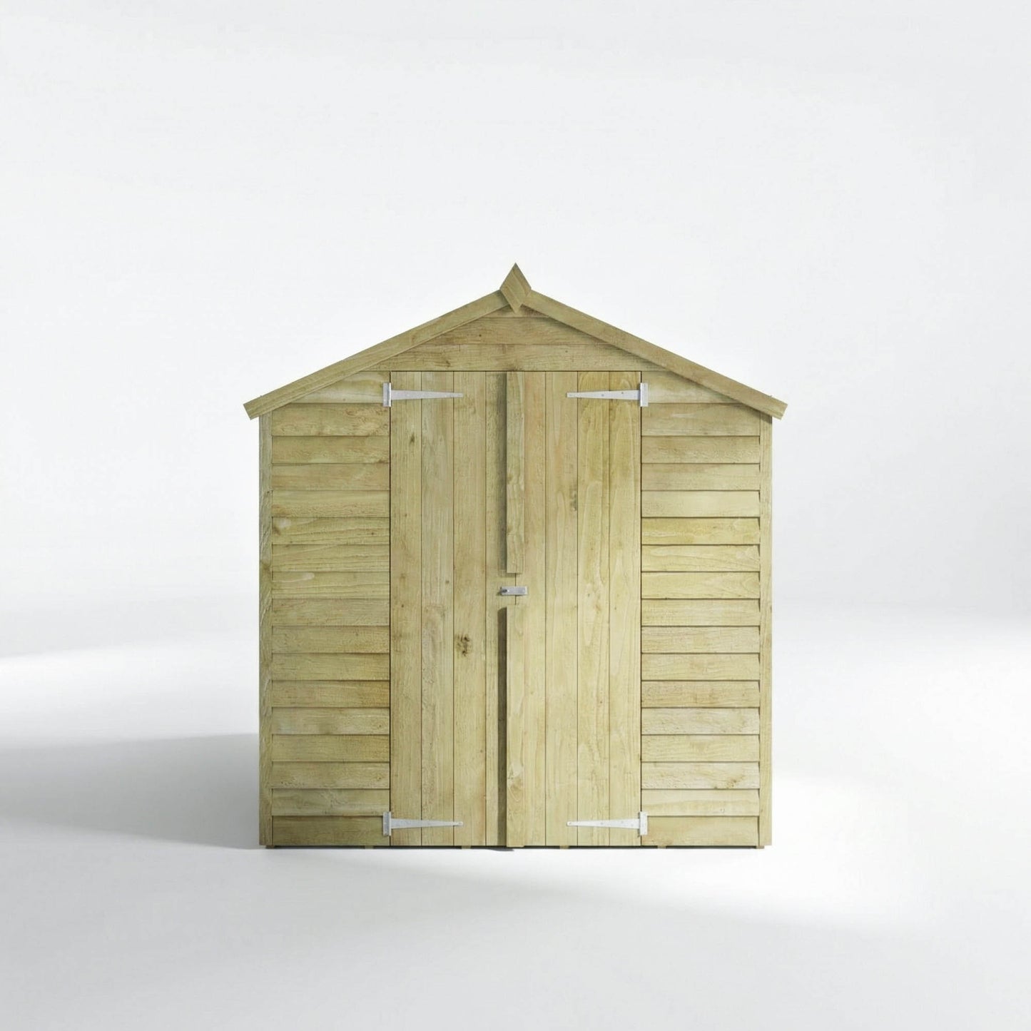 Overlap Apex Shed - Double Door 8'x6'