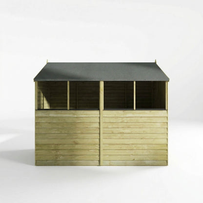 Overlap Apex Shed - Double Door 8'x6'