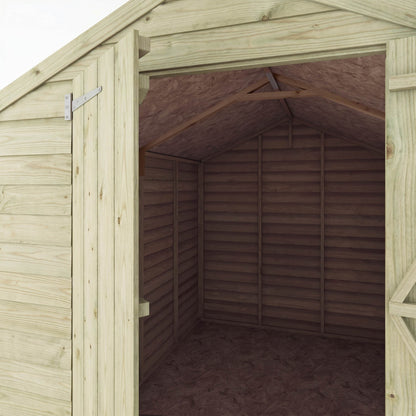 Overlap Apex Shed - Double Door Windowless 8'x6' - Taylors Garden Buildings (view 6)