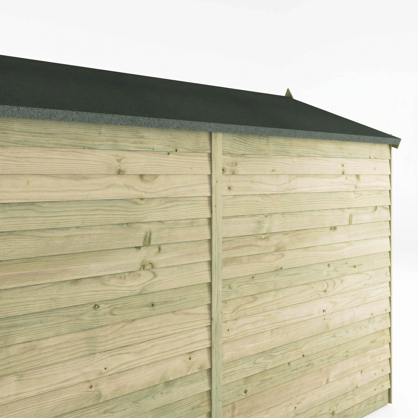 Overlap Apex Shed - Double Door Windowless 8'x6' - Taylors Garden Buildings (view 7)