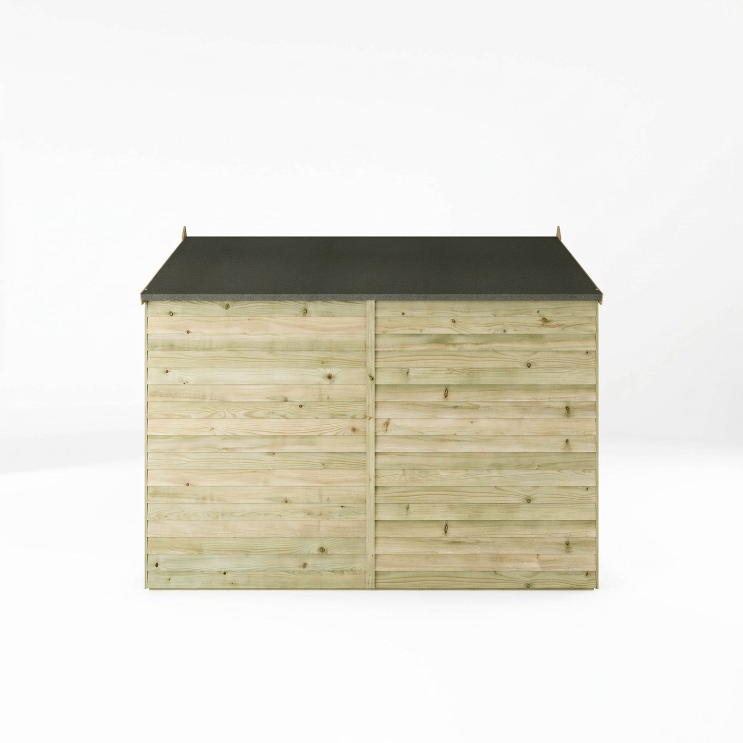 Overlap Apex Shed - Double Door Windowless 8'x6' - Taylors Garden Buildings (view 5)