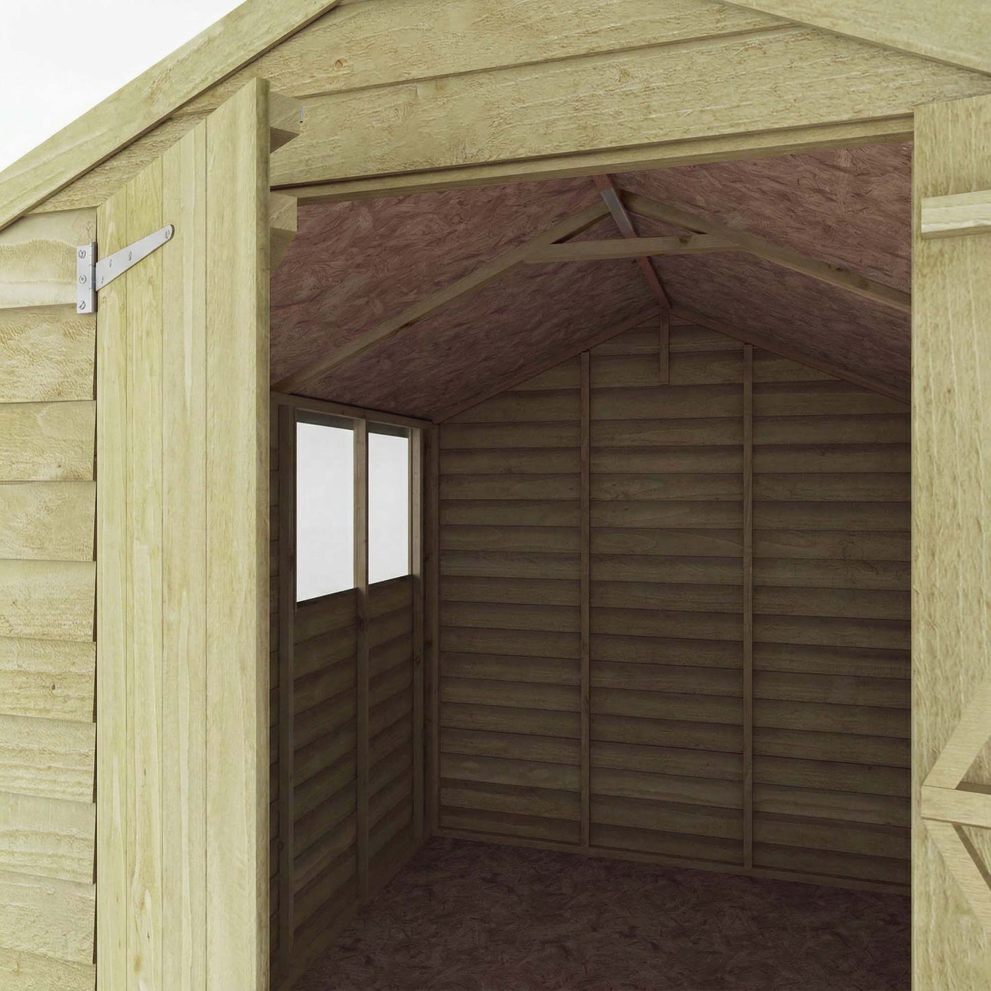 Overlap Apex Shed 10'x6' - Taylors Garden Buildings (view 8)
