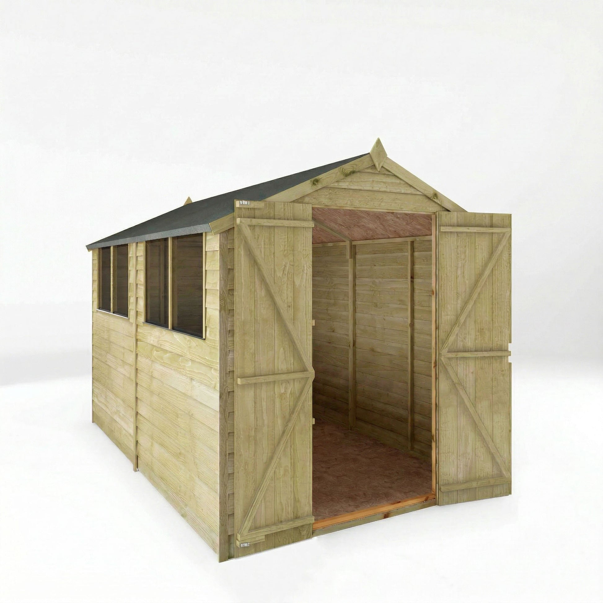 Overlap Apex Shed 10'x6' - Taylors Garden Buildings (view 5)