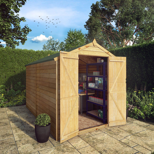 Overlap Apex Shed - Windowless 10'x6'