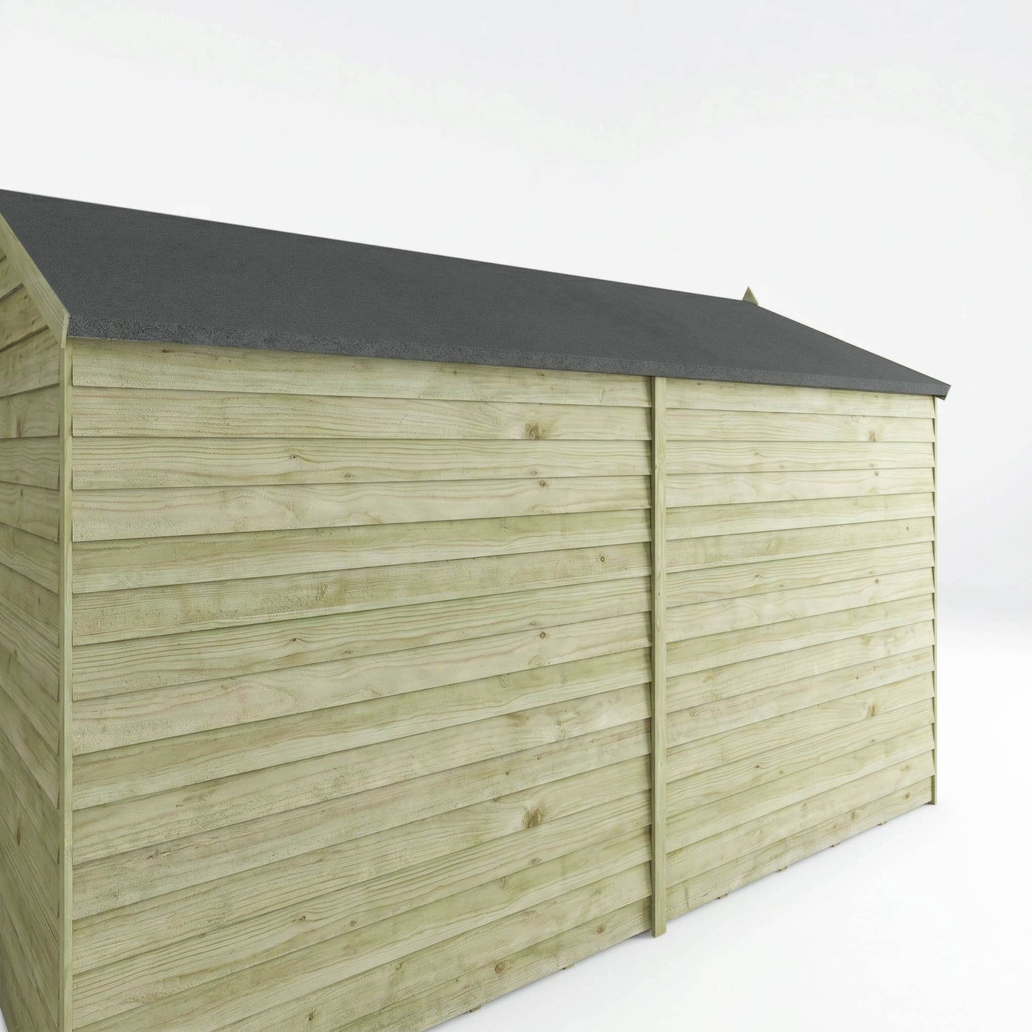 Overlap Apex Shed - Windowless 10'x6' - Taylors Garden Buildings (view 9)