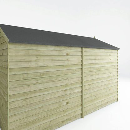 Overlap Apex Shed - Windowless 10'x6' - Taylors Garden Buildings (view 9)
