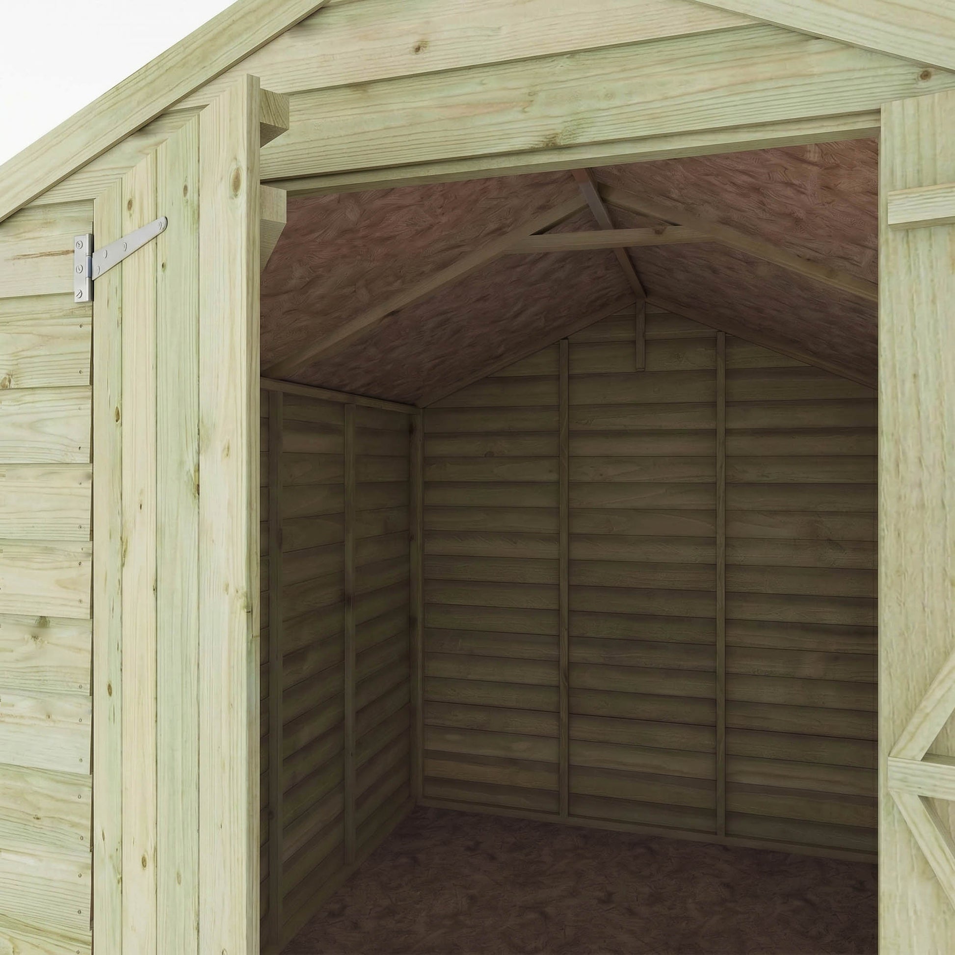 Overlap Apex Shed - Windowless 10'x6' - Taylors Garden Buildings (view 4)
