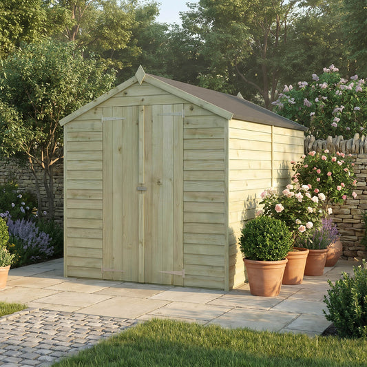 Overlap Apex Shed - Windowless 10'x6'