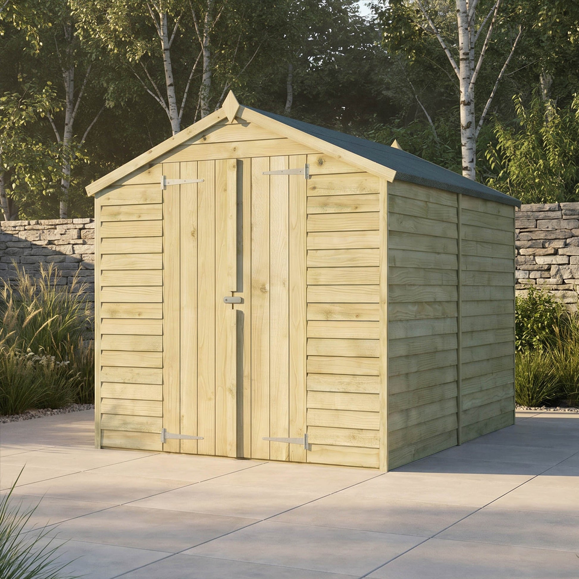 Overlap Apex Shed - Windowless 10'x6' - Taylors Garden Buildings (view 2)