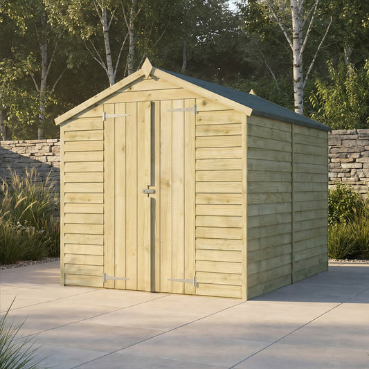 Overlap Apex Shed - Windowless 10'x6'