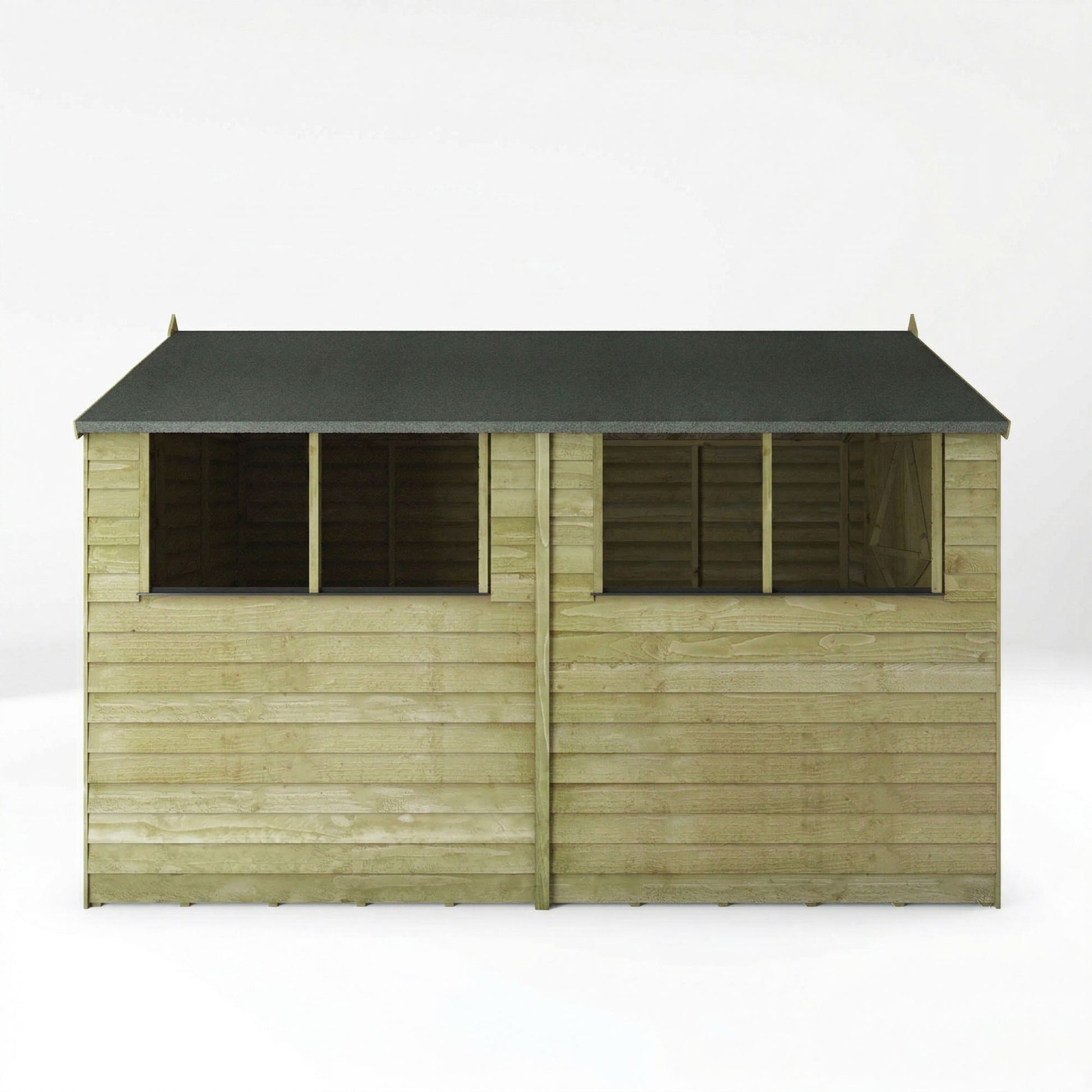 Overlap Apex Shed 10'x6' - Taylors Garden Buildings (view 6)