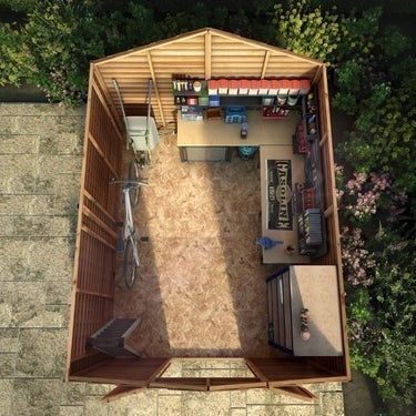 Overlap Apex Shed - Windowless 10'x8'