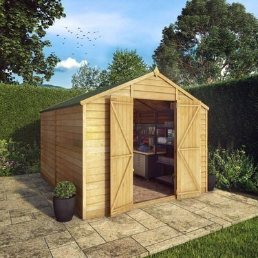 Overlap Apex Shed - Windowless 10'x8'