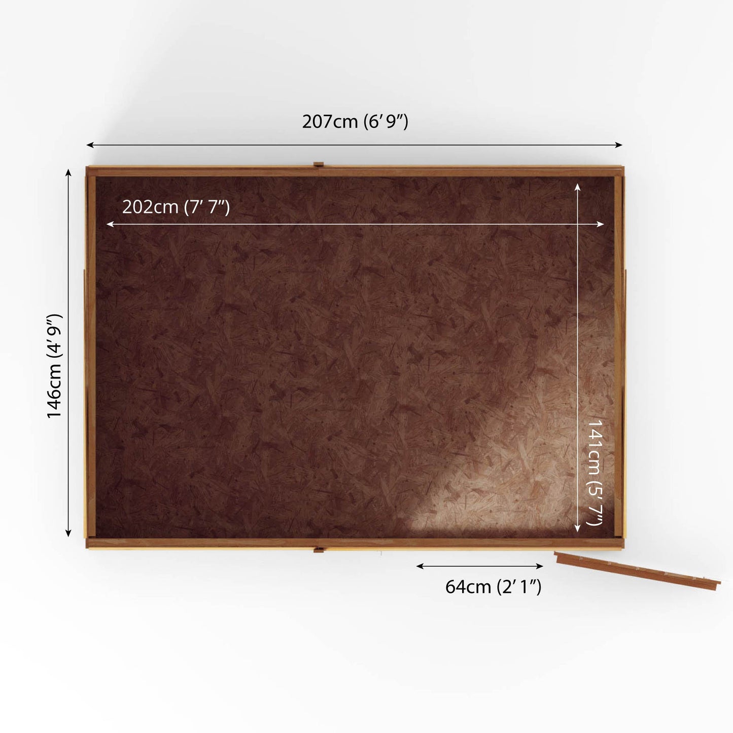 The Overlap Pent Shed 7'x5'