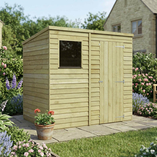 The Overlap Pent Shed 7'x5'