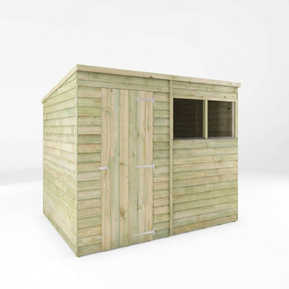 The Overlap Pent Shed 8'x6' - Taylors Garden Buildings (view 5)