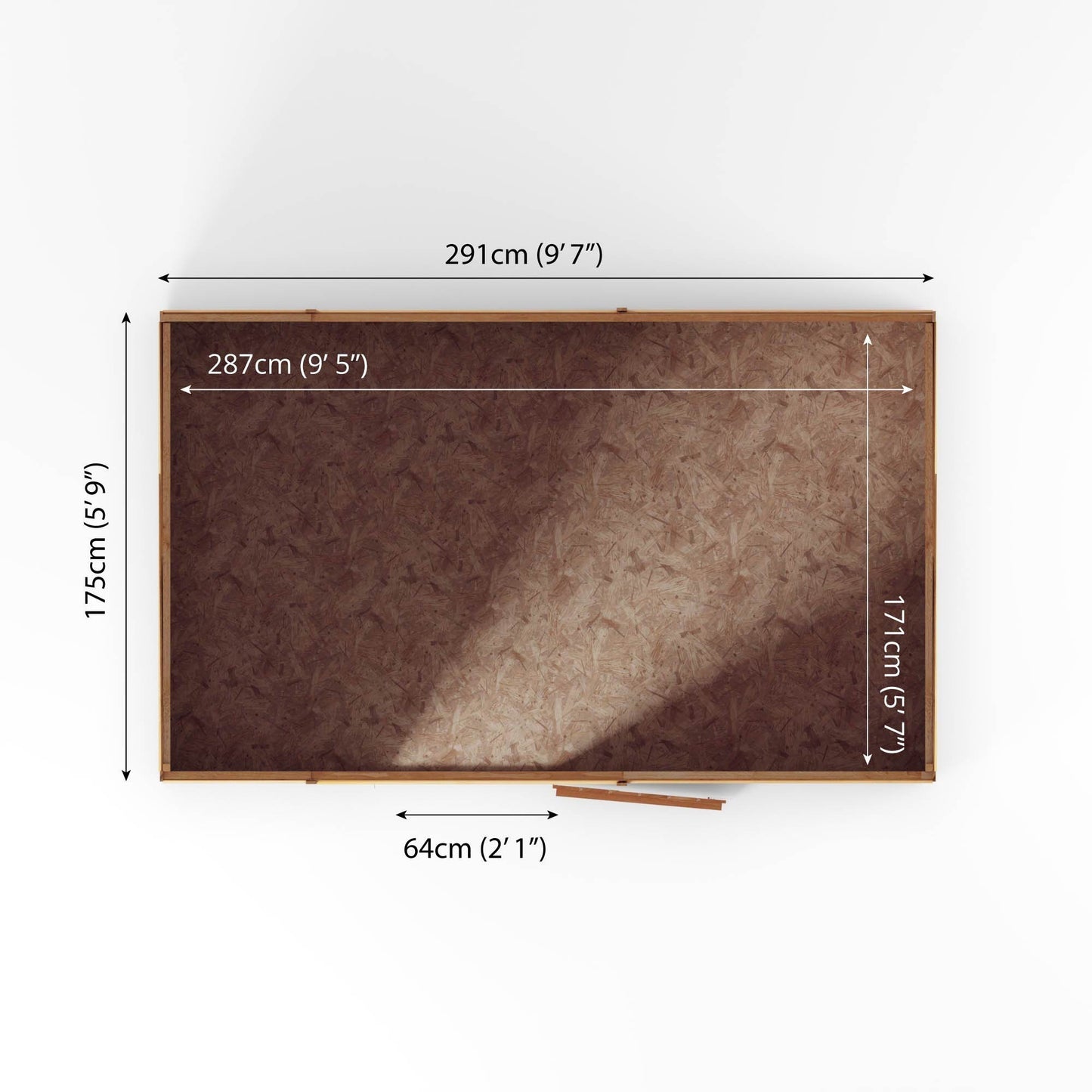 The Overlap Pent Shed 10'x6'