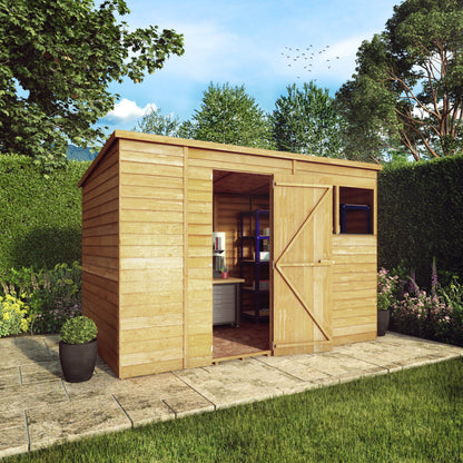 The Overlap Pent Shed 10'x6'