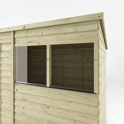 The Overlap Pent Shed 10'x6' - Taylors Garden Buildings (view 3)