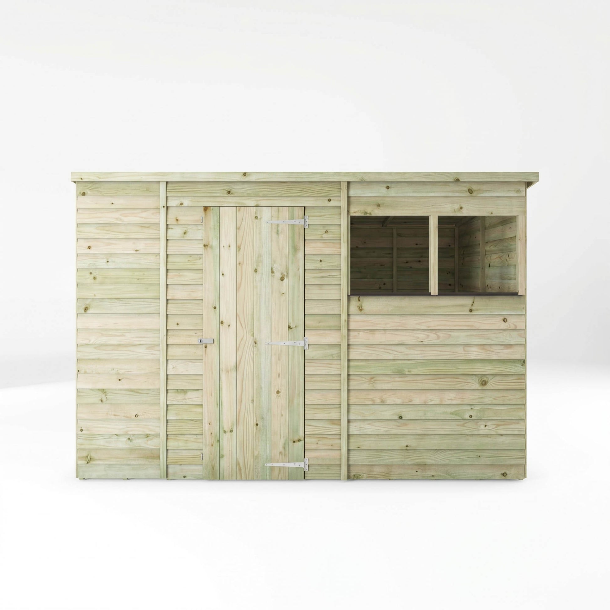 The Overlap Pent Shed 10'x6' - Taylors Garden Buildings (view 5)