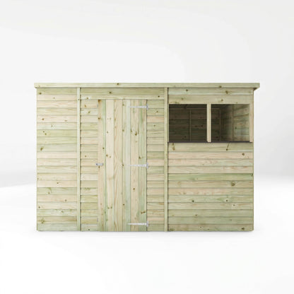 The Overlap Pent Shed 10'x6' - Taylors Garden Buildings (view 5)