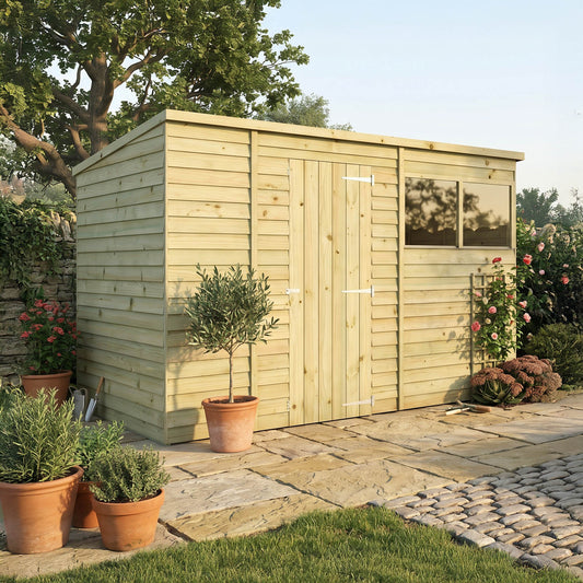 The Overlap Pent Shed 10'x6'