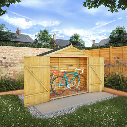 Overlap Bike Store Shed 3'x7'