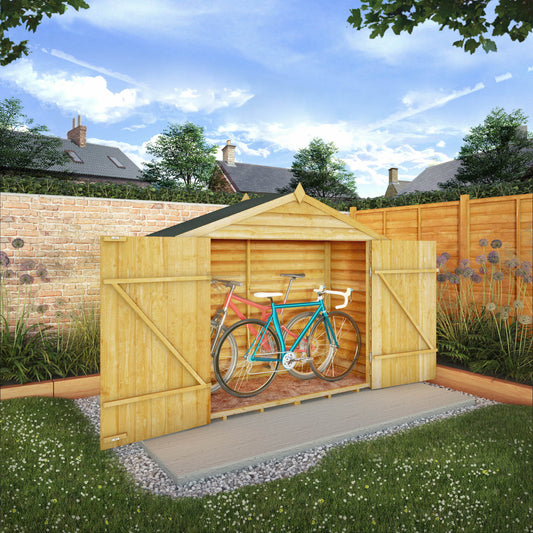 Overlap Bike Store Shed 3'x7'