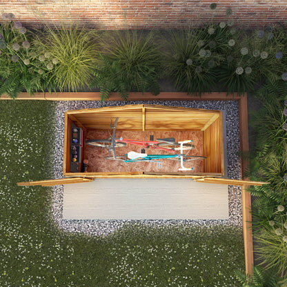 Overlap Bike Store Shed 3'x7'