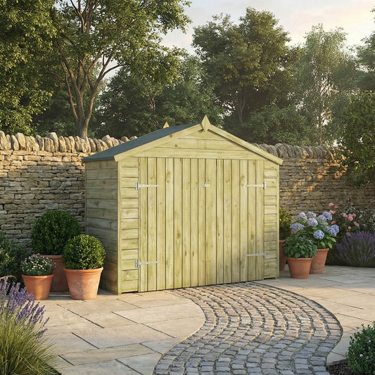 Overlap Bike Store Shed 3'x7'