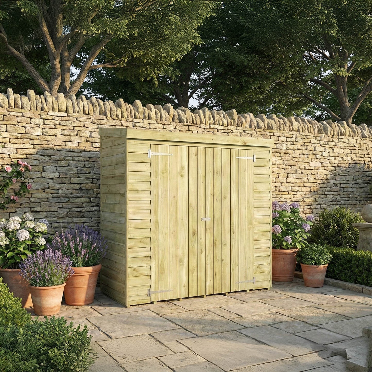 Mercia Pent Overlap Store Shed 6'x2'6"