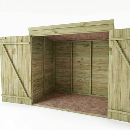 Overlap Pent Mower Store Shed 5'x3'
