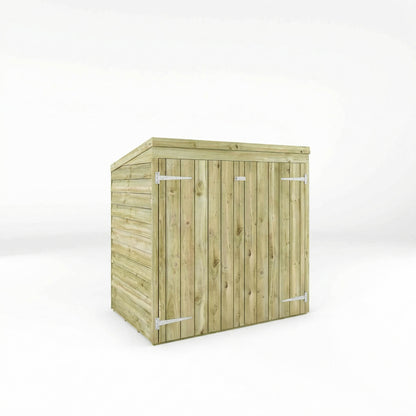 Overlap Pent Mower Store Shed 5'x3'