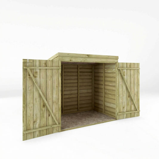 Overlap Pent Mower Store Shed 5'x3'