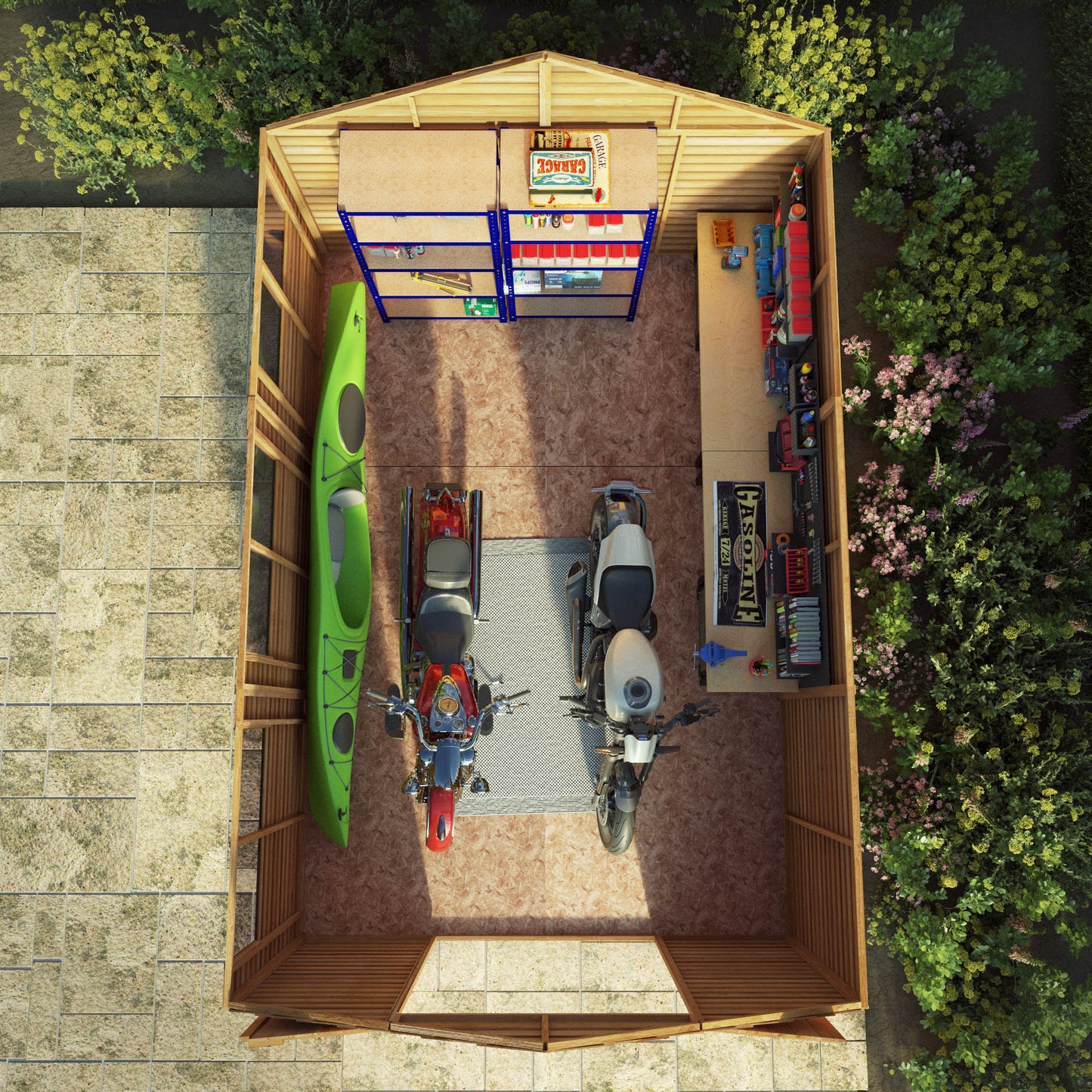 Overlap Apex Shed 15'x10'