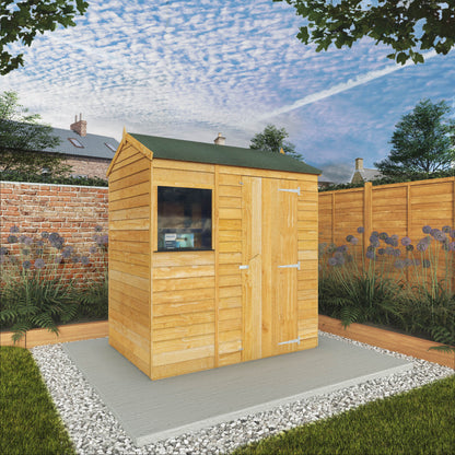 Overlap Reverse Shed Apex 6'x4'