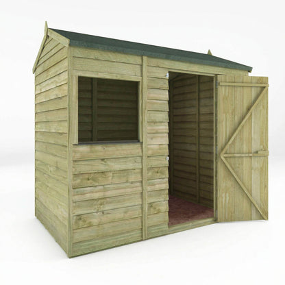 Overlap Reverse Shed Apex 6'x4'