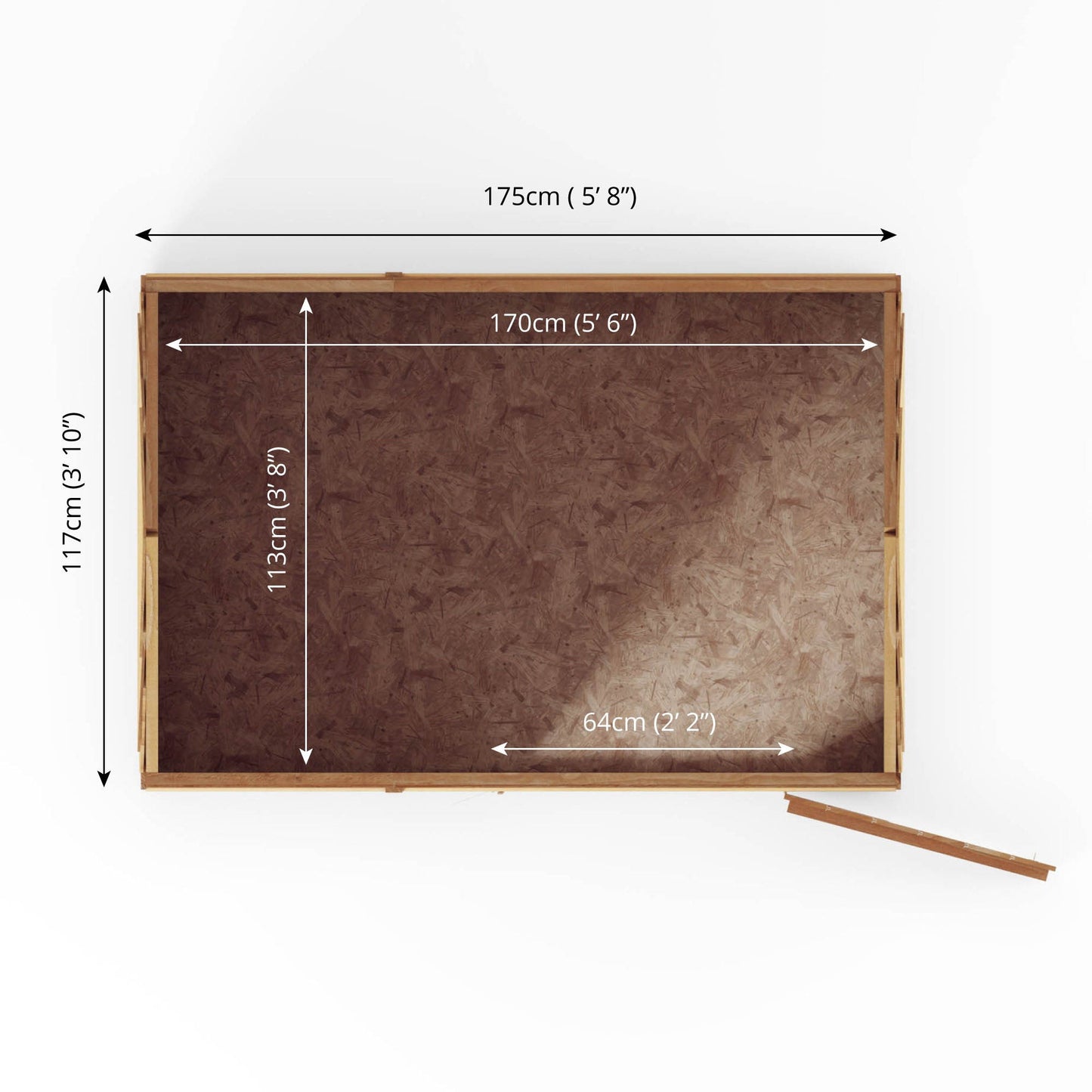 Overlap Reverse Shed Apex 6'x4'