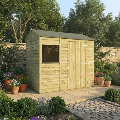Overlap Reverse Shed Apex 6'x4'