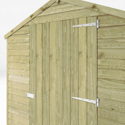 Overlap Apex Shed - Single Door 8'x6'