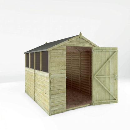 Overlap Apex Shed - Single Door 8'x6'