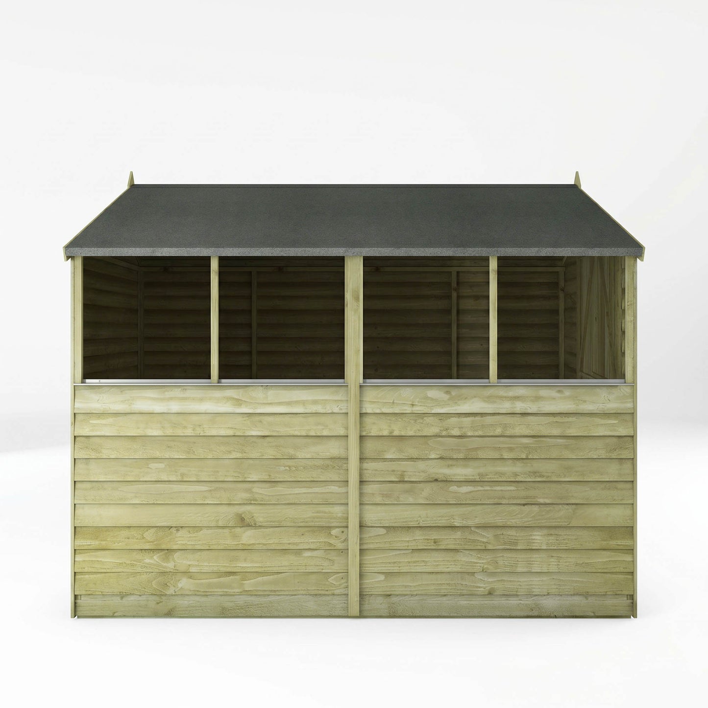 Overlap Apex Shed - Single Door 8'x6'