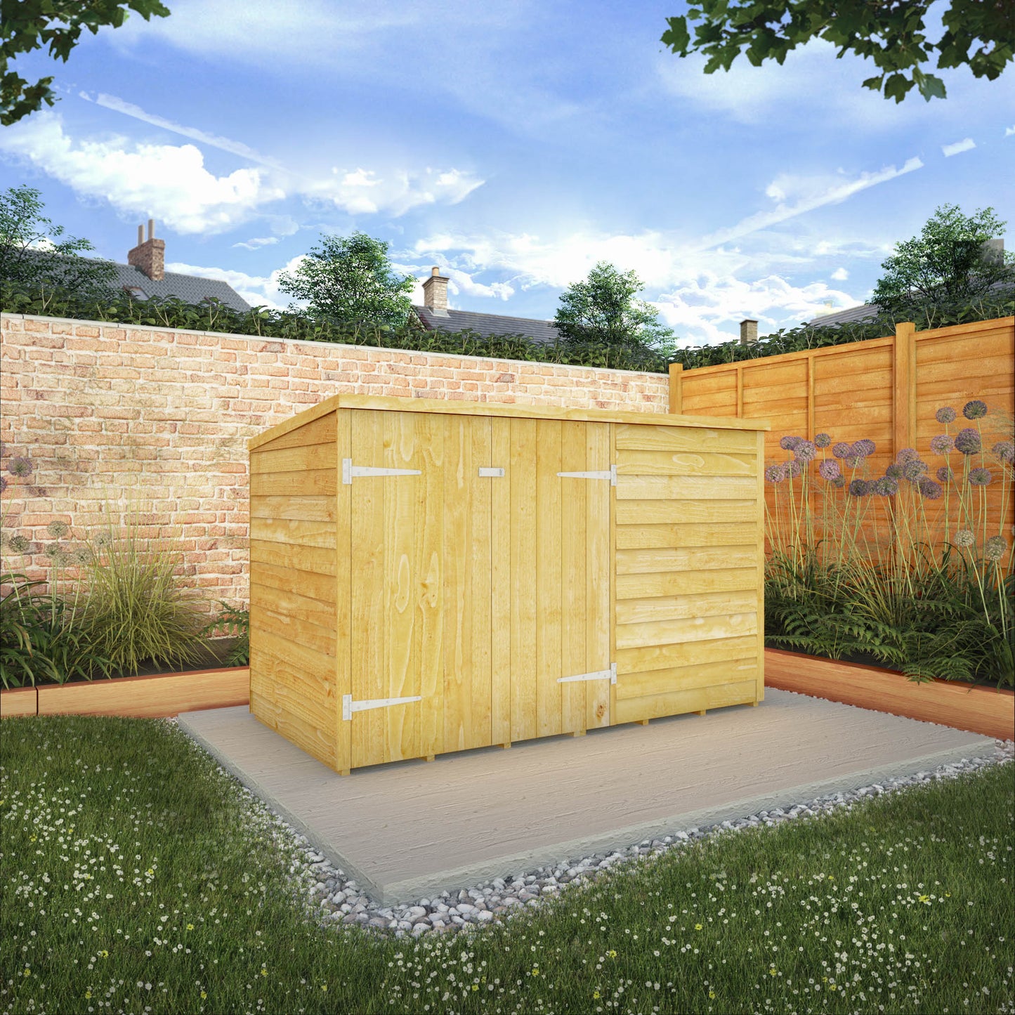 Mercia Overlap Pent Bike Store 3'x6'