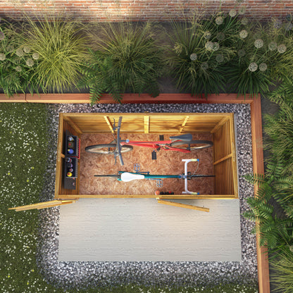 Mercia Overlap Pent Bike Store 3'x6'