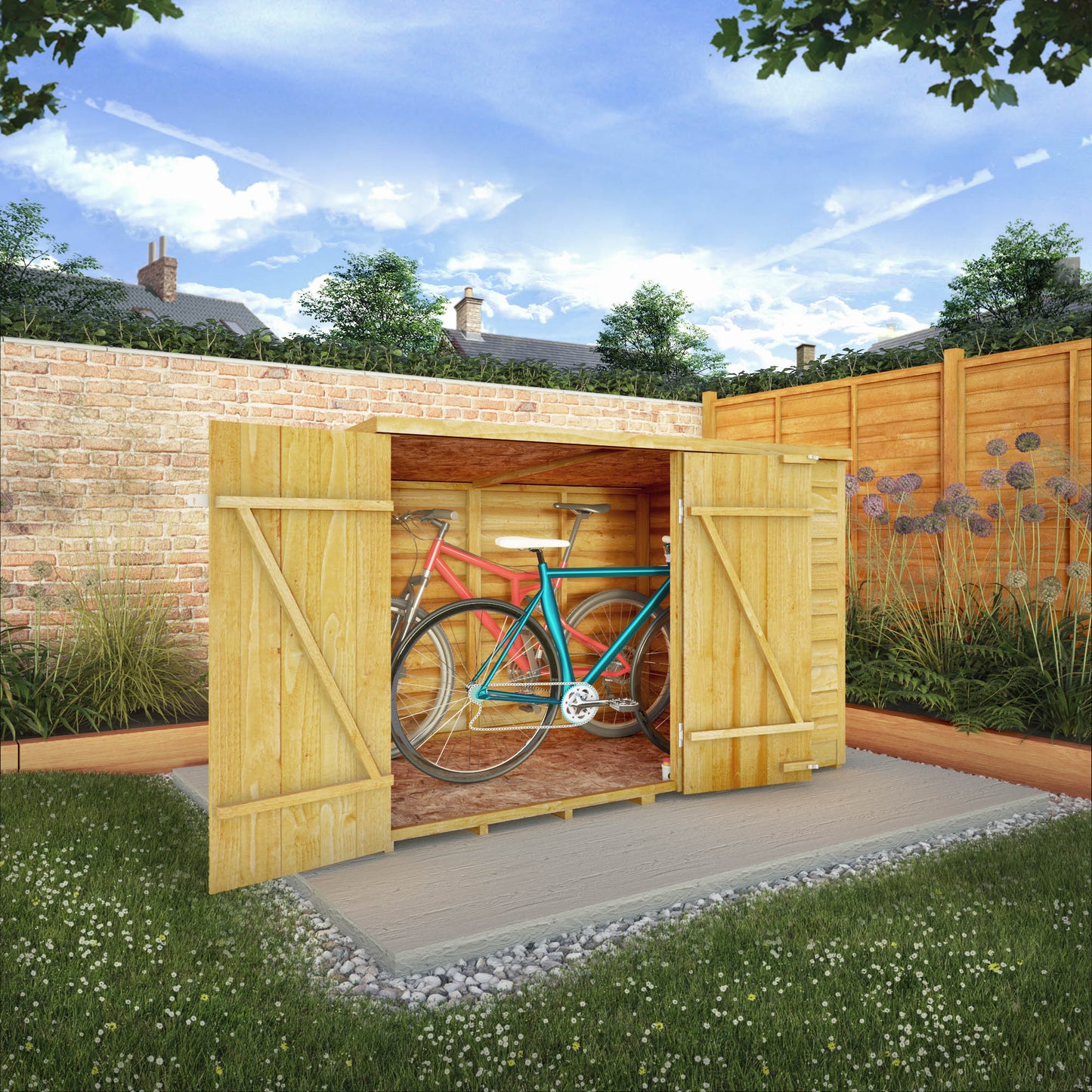 Mercia Overlap Pent Bike Store 4'x6'