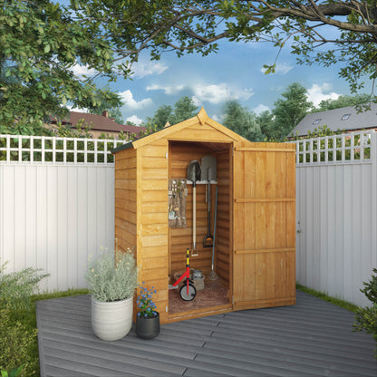 Overlap Apex Shed - Windowless 4'x3'
