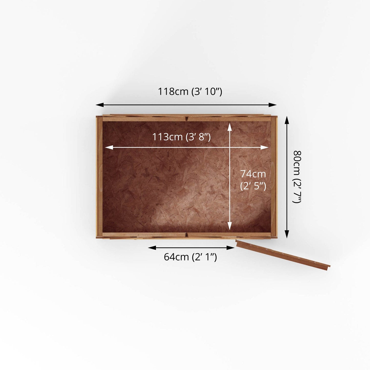 Overlap Apex Shed - Windowless 4'x3'